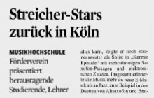Streicher-Stars zurück in Köln